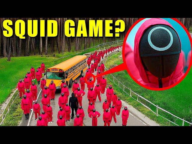 if you see a school bus SQUID GAME, drive away! (How to get into the game)