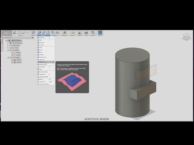 How to Sketch on a Cylinder or rounded Surface in Fusion 360 EASY!!