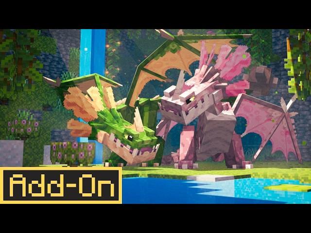 The BEST DRAGONS ADDON! New Update v1.3 for Minecraft Bedrock Edition