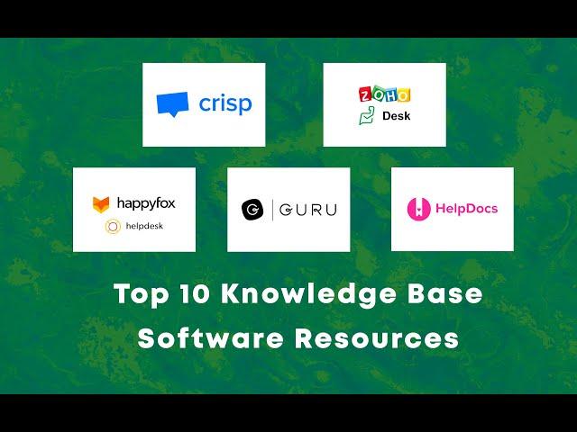 Top 10 Knowledge Base Software For Customer Support Resources - Rezourze