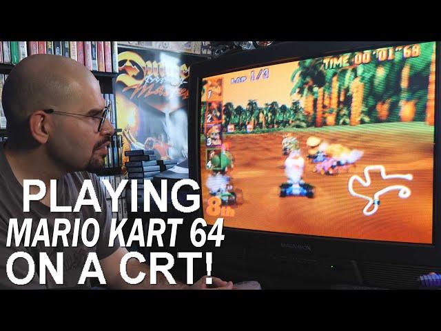 Mario Kart 64 for N64 on a CRT (Memory Lane)