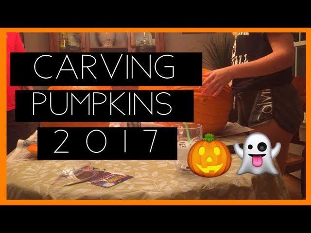 carving pumpkins | 2017