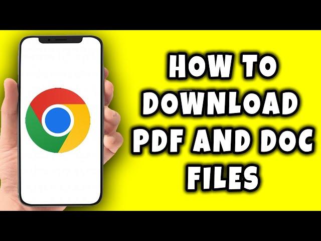 How To Download PDF Files Directly From Google Chrome (2024)