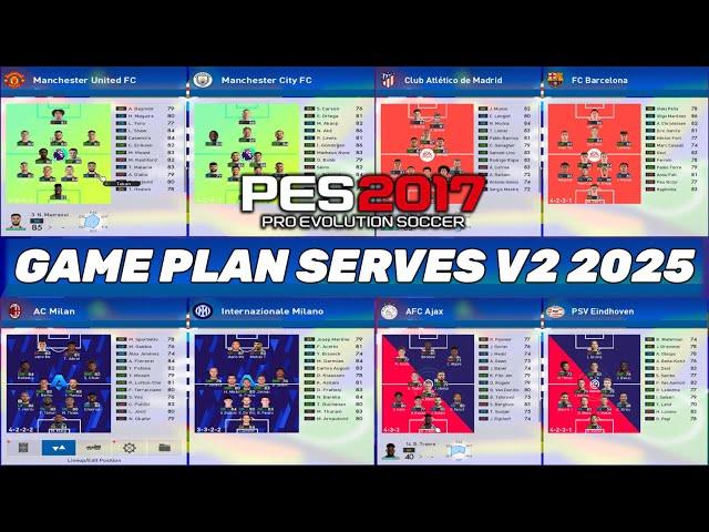 PES 2017 | GAME-PLAN-SERVER 2025 V-2 | 12/22/24 | PC