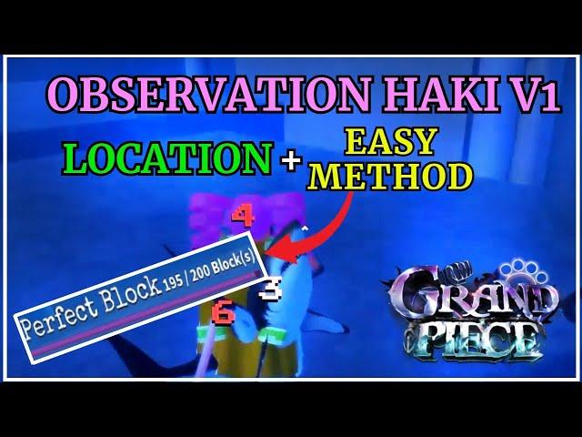 [GPO] EASY WAY TO GET KEN/OBSERVATION HAKI V1 IN | Grand Piece Online