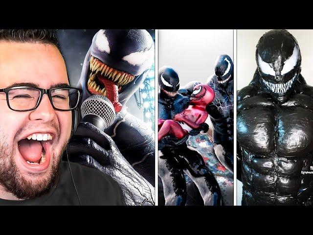 Reacting to EVERY VENOM VIDEO EVER!!