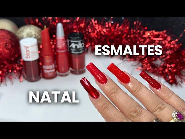 DIFFERENT RED NAIL POLISHES FOR CHRISTMAS 2024 | Easy Nail Art Designs