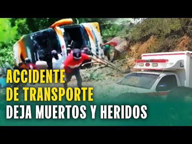 DESPISTE DE BUS DEJA VÍCTIMAS MORTALES EN MOYOBAMBA