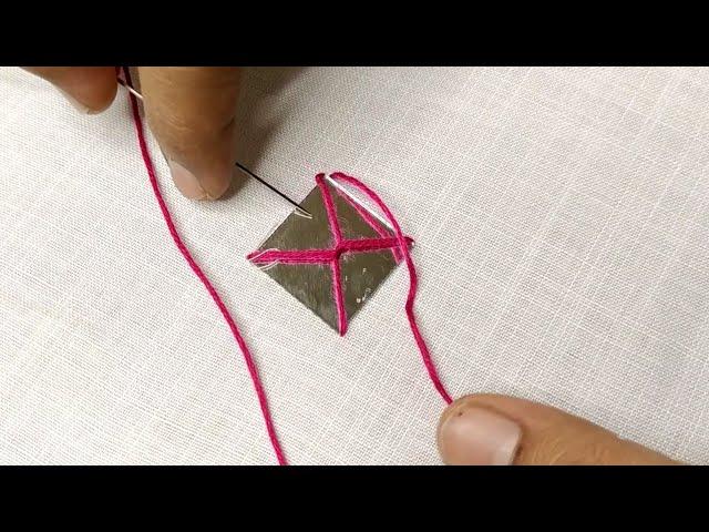 Mirrorwork tutorial | Hand embroidery design /mirror work @HeenaDholakiya