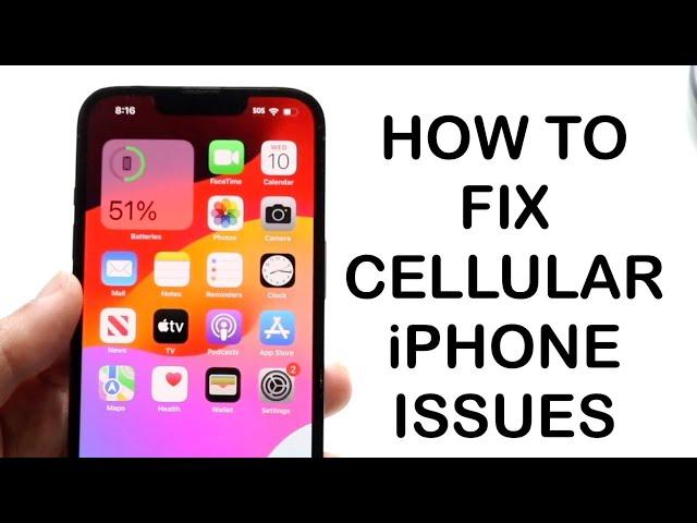 How To FIX iPhone Cellular Issue Error! (2024)