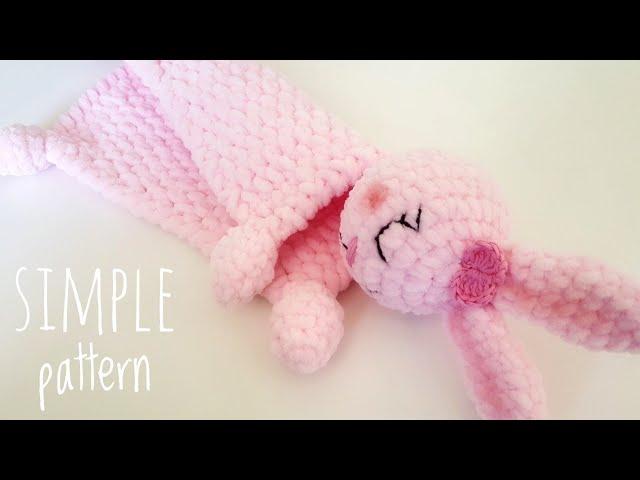 Crochet bunny lovey STEP by STEP