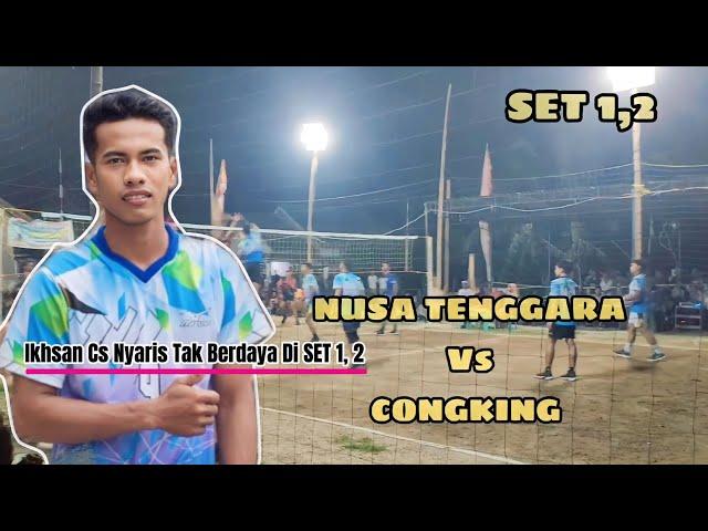 IKHSAN  Cs TAK BERDAYA DI SET 1, 2 || TURNAMEN BOLA VOLI DI DESA GANTIWARNO