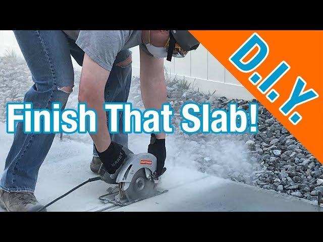 Finishing Up A Concrete Slab For A Shed: How To Build A Shed ep 6