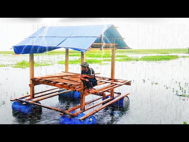 3 HARI MEMBUAT RAKIT HUJAN PETIR  BERPETUALANG MANCING DI MALAM HARI