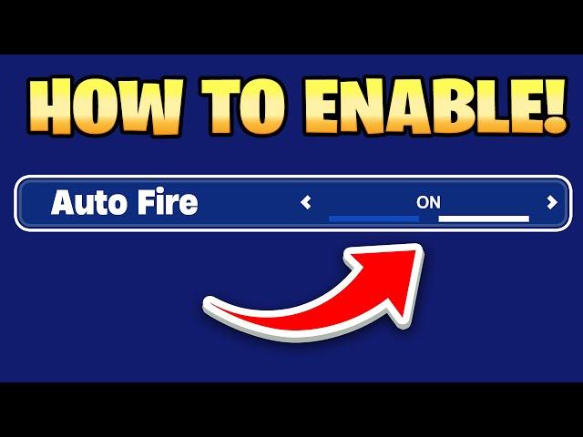 How To Enable AUTO FIRE in Fortnite! (Auto Fire Fortnite Setting)