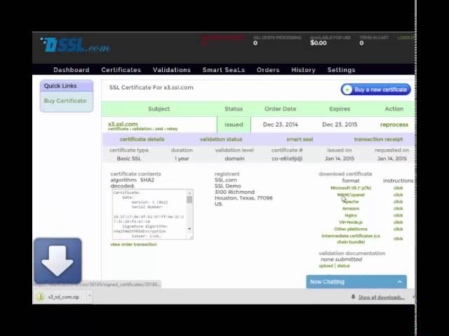 Installing SSL certificates in cPanel x3.