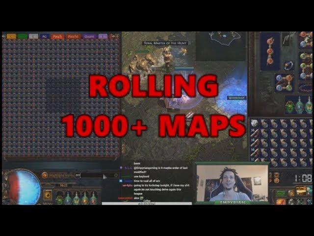 [PoE] Stream Highlights #224 - Rolling 1000+ maps