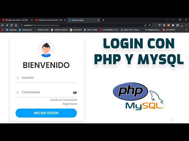 Como Hacer un LOGIN con PHP y MYSQL [ PHP-MYSQL-CSS ]