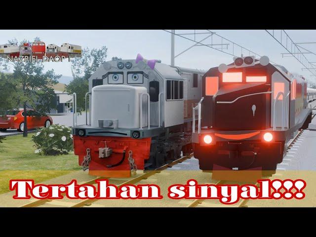 KERETA TERTAHAN SINYAL |KERETA API |TRAIN