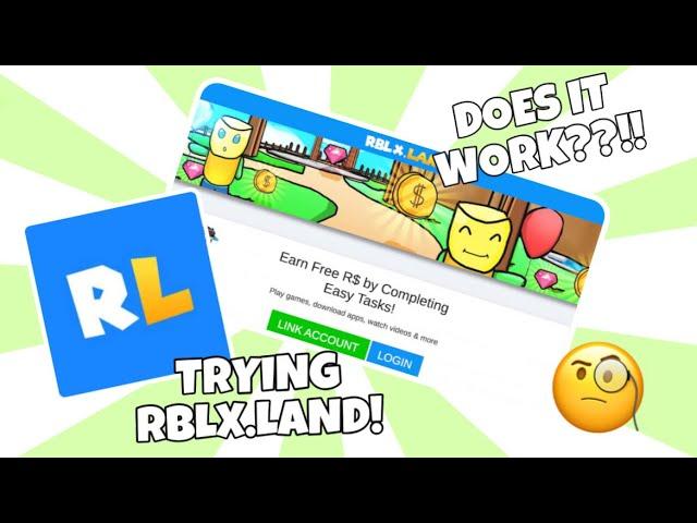 TRYING RBLX.LAND TO SEE IF IT ACTUALLY GIVE U FREE ROBUX!!!