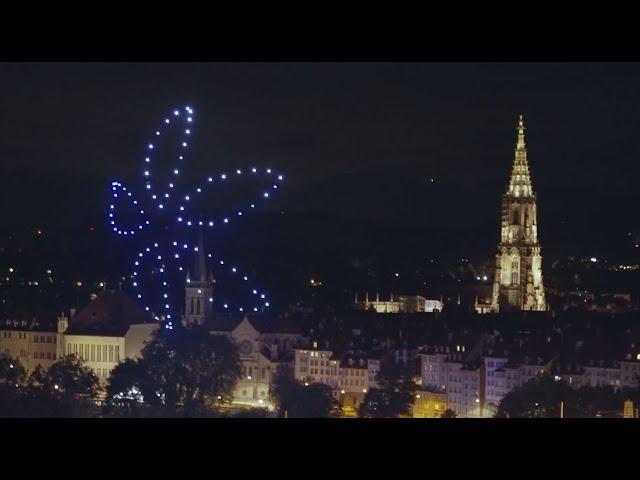 Drohnen-Show begeistert Bern