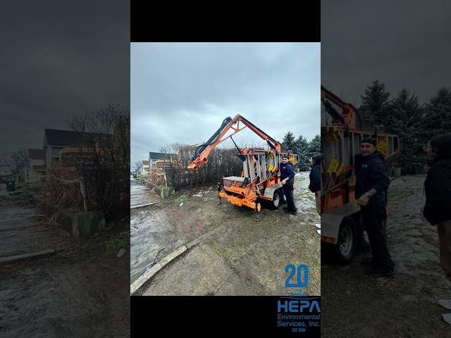 "Total RACM Demo: Safe Asbestos Demolition in an Unsafe Structure!  #AsbestosAbatement"