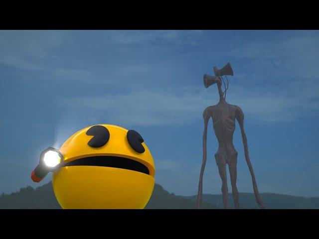 Pacman vs Siren Head (Super Scary)