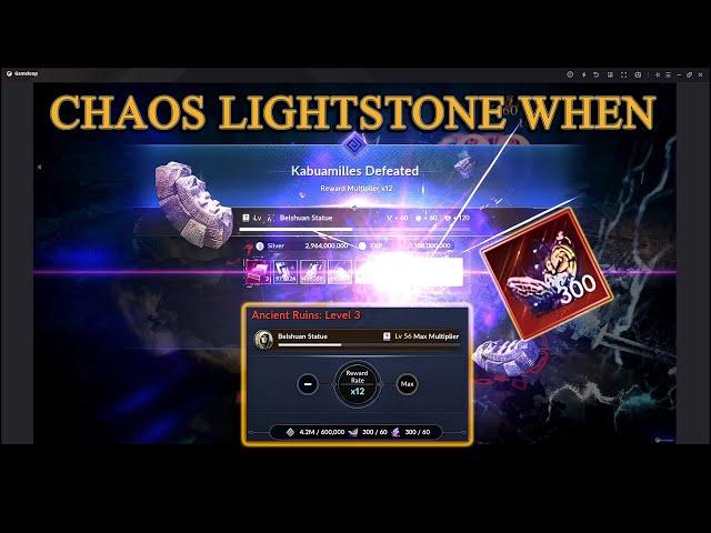 Black Desert Mobile | Spending 300 Tangled Time - Chaos Lightstone Is Real