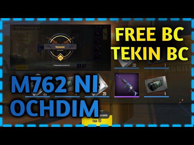 M762 OCHAMIZ VA FRE BC TEKIN BC OLISHNI O'RGANAMIZ/ PUBG MOBILE LITE