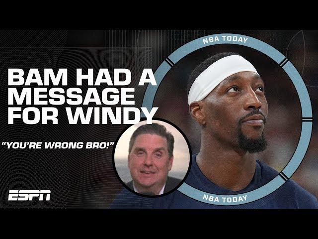 Bam Adebayo told Brian Windhorst 'YOU'RE WRONG BRO' over his Team USA role being reduced | NBA Today