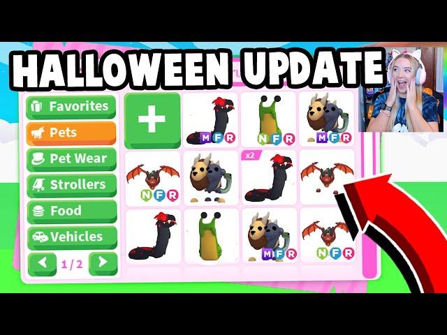 ADOPT ME HALLOWEEN UPDATE! (Unlocking ALL New PETS)