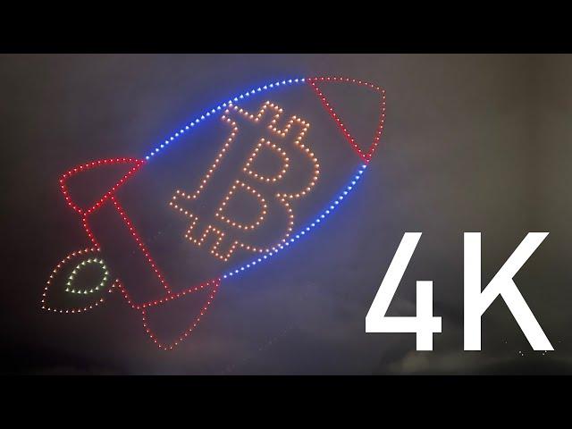 [4K] Bitcoin Drohnenshow Plan B Forum Lugano 2024