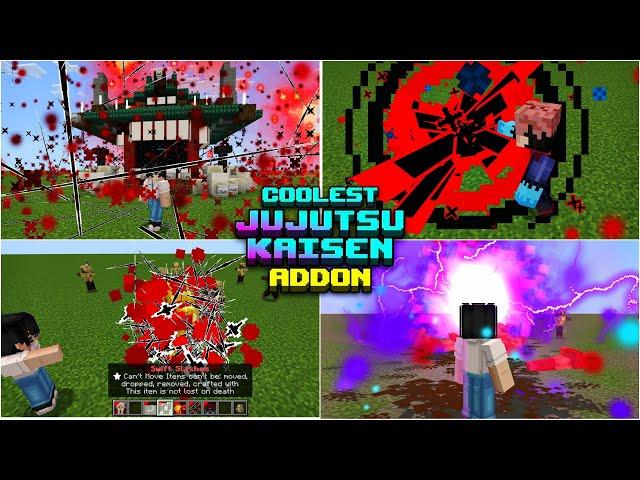 this Jujutsu Kaisen addon is fire  | jujutsu kaisen mod minecraft pe | jujutsu kaisen addon mcpe