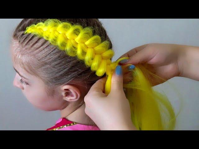 Вплетение канекалона. Простой способ. Легкие прически / two easy and simple braids