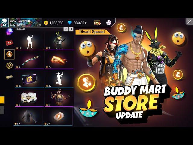 Next Buddy Mart Store Update Free Fire | Diwali Event Free Fire | Fire Fire New Event | SaaD GaminG