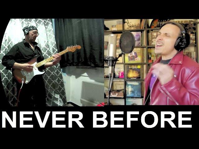 "Never Before" played by Andrea Braido featuring Roberto Tiranti vocals