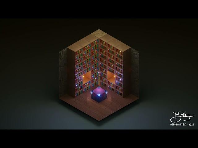 Minecraft Enchanting Table Isometric Animation