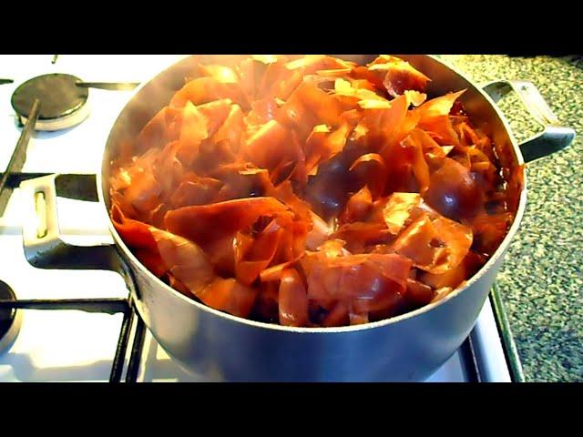 How to make a decoction of onion husks correctly I Natural DYE is always at hand and free of charge!