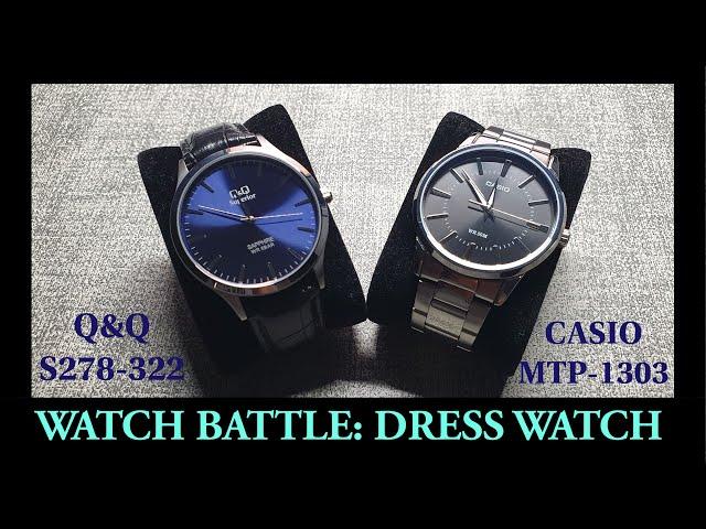 [ENG SUB] Affordable Dress Watch Battle: Q&Q S278 vs Casio MTP-1303  Jam mana yang akan menang 