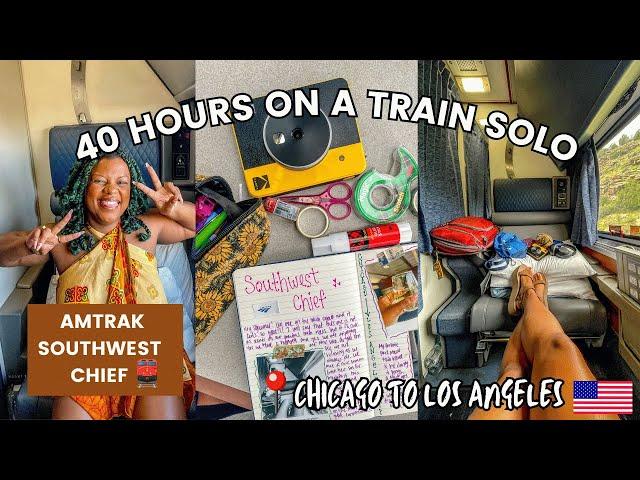 Amtrak southwest chief chicago to los angeles   | 40+ hours alone | solo train travel vlog