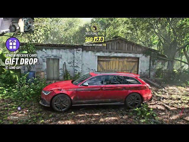 Rebuilding Audi RS4 Avant  - Forza Horizon 5 | Logitech g29 gameplay