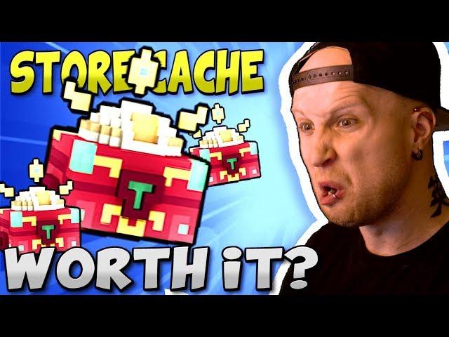 UNBOXING 165 GREATER GEODE TOPSIDE CACHE & 5 GLOWING (Guarenteed Rare) CACHE in TROVE!