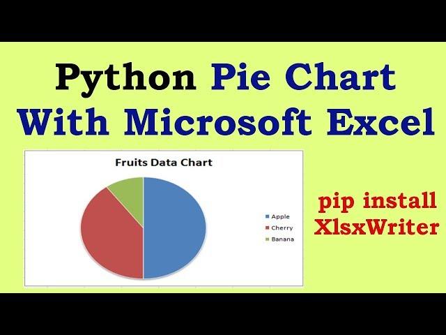 Python Plotting Pie Chart To Microsoft Excel With XlsxWriter