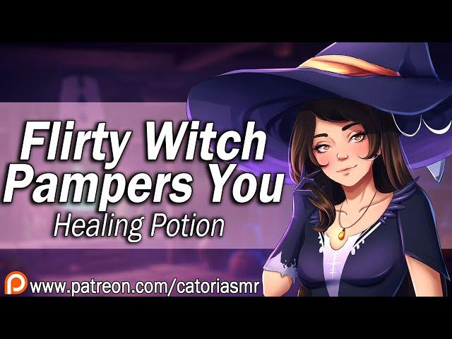 Flirty Witch Pampers You When You're Sick [ASMR Roleplay] [Healing Potion] [Kisses]