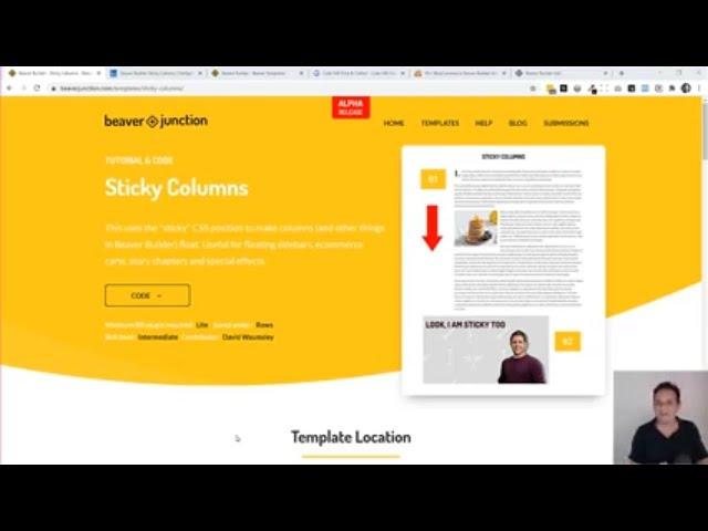 Beaver Builder Sticky or Floating Columns and Modules