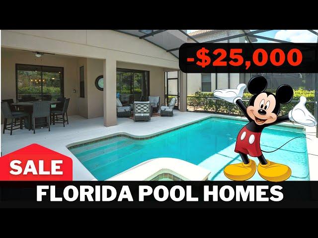 Inside 3 Florida Pool Homes For Sale Near Disney World 2024! & NEW Cookie Bar at Disney Springs!