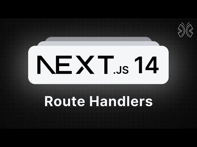 Next.js 14 Tutorial - 33 - Route Handlers