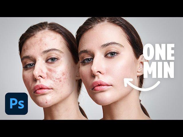 Flawless 1-Min Skin Retouch Action in Photoshop!