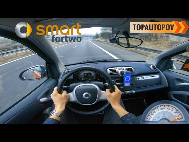 Smart Fortwo Coupe 1.0 mhd (52kW) |72| 4K TEST DRIVE POV - EXHAUST SOUND, ENGINE & ACCELERATION