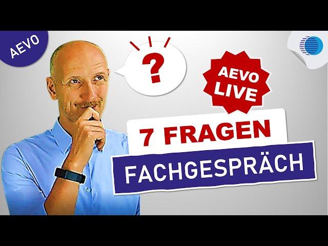 7 Fragen im Fachgespräch der AEVO-Prüfung live beantwortet!